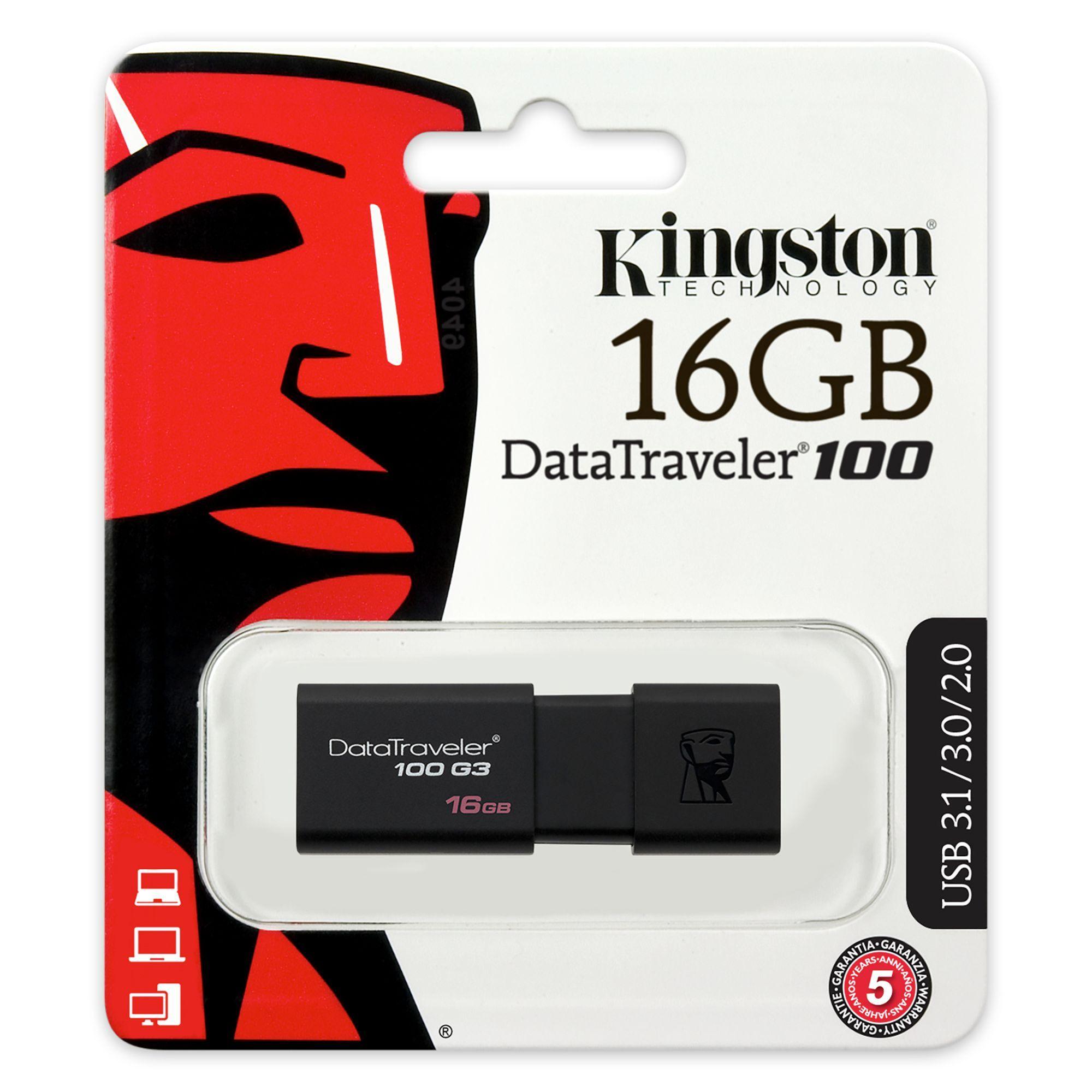 Pendrive USB DataTraveler® 100 G3 16 GB Kingston-4
