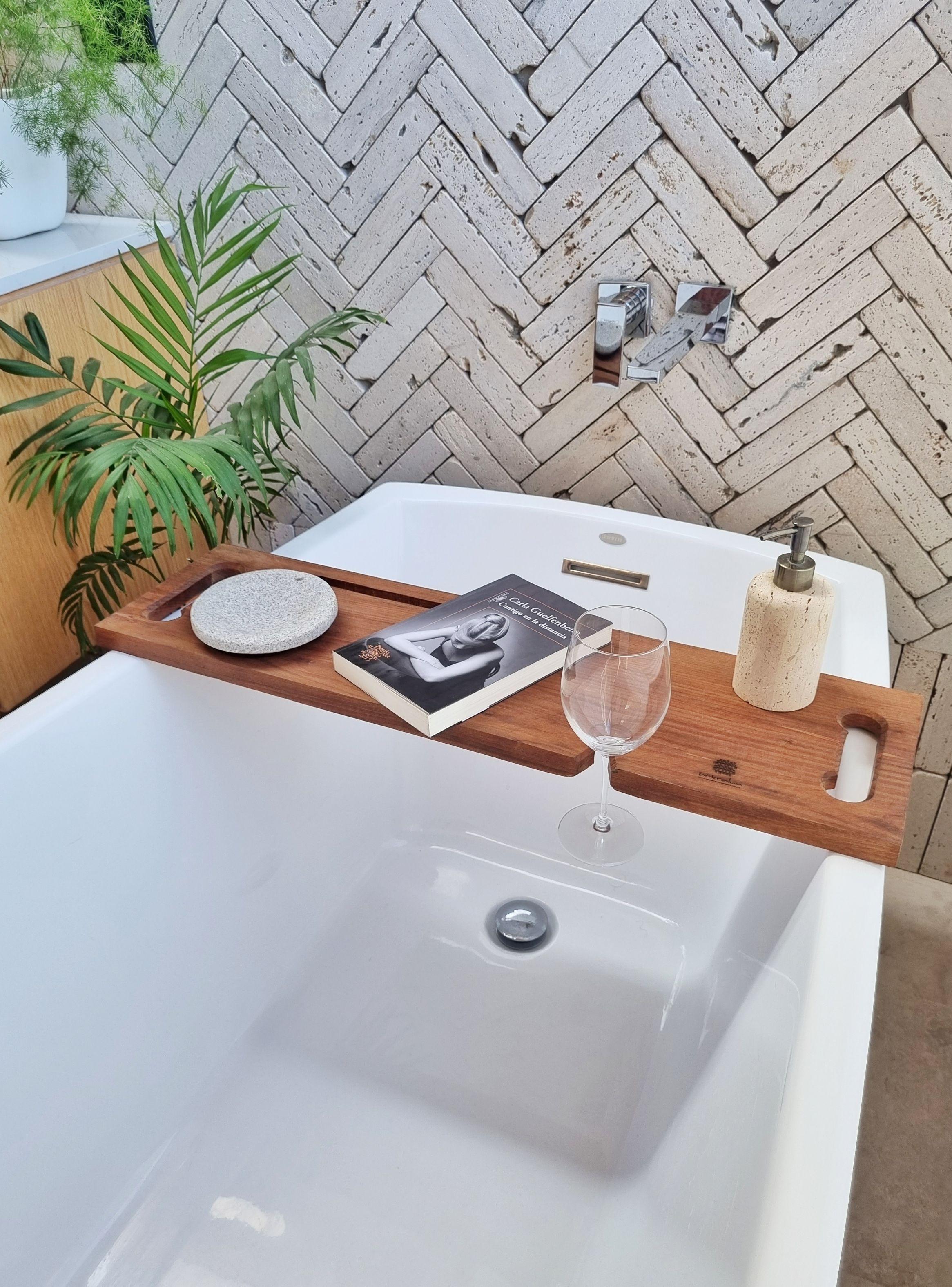 Tabla Madera Baño Tina-1