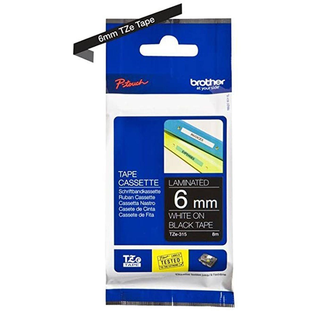 Etiquetas Brother Tze-315 6MM para rotuladora-2