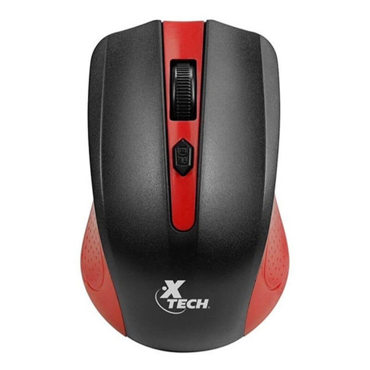 Mouse Óptico Inalámbrico Galos Rojo-0