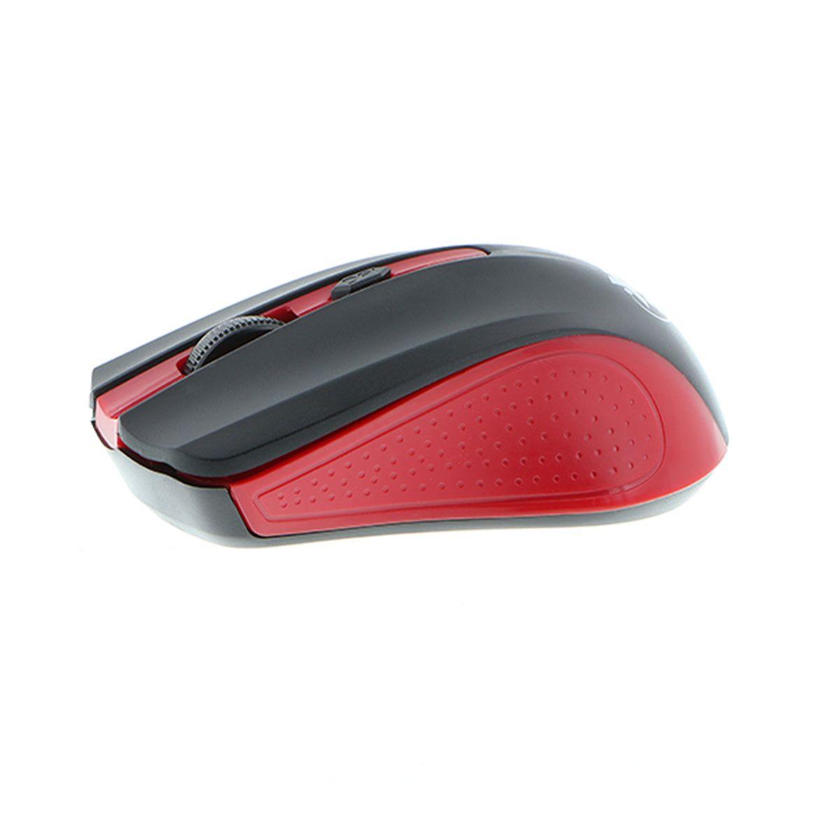 Mouse Óptico Inalámbrico Galos Rojo-1