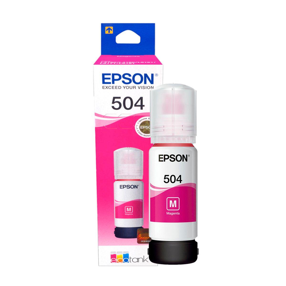 Tinta Botella Epson T504 70ml Ecotank Magenta-0