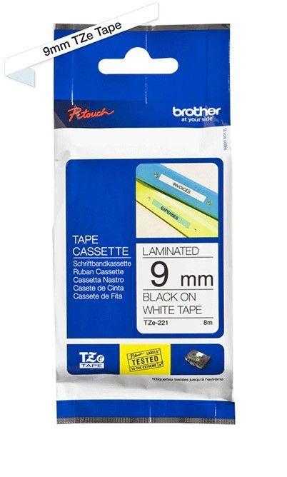 Etiquetas Brother Tze-221 9MM para rotuladora-1