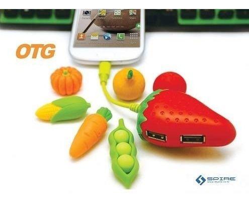 Hub Njoytech OTG Frutilla USB-3