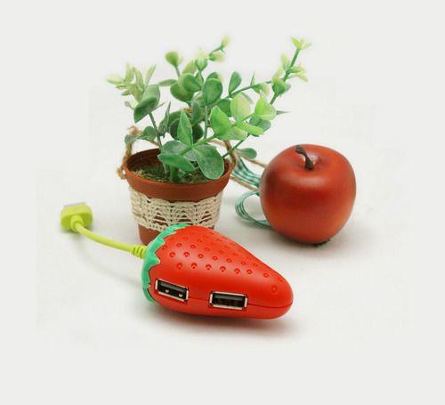 Hub Njoytech OTG Frutilla USB-4