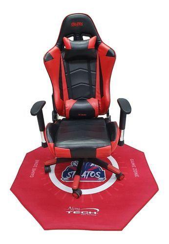 Alfombra Njoytech para Silla Gamer Roja-0