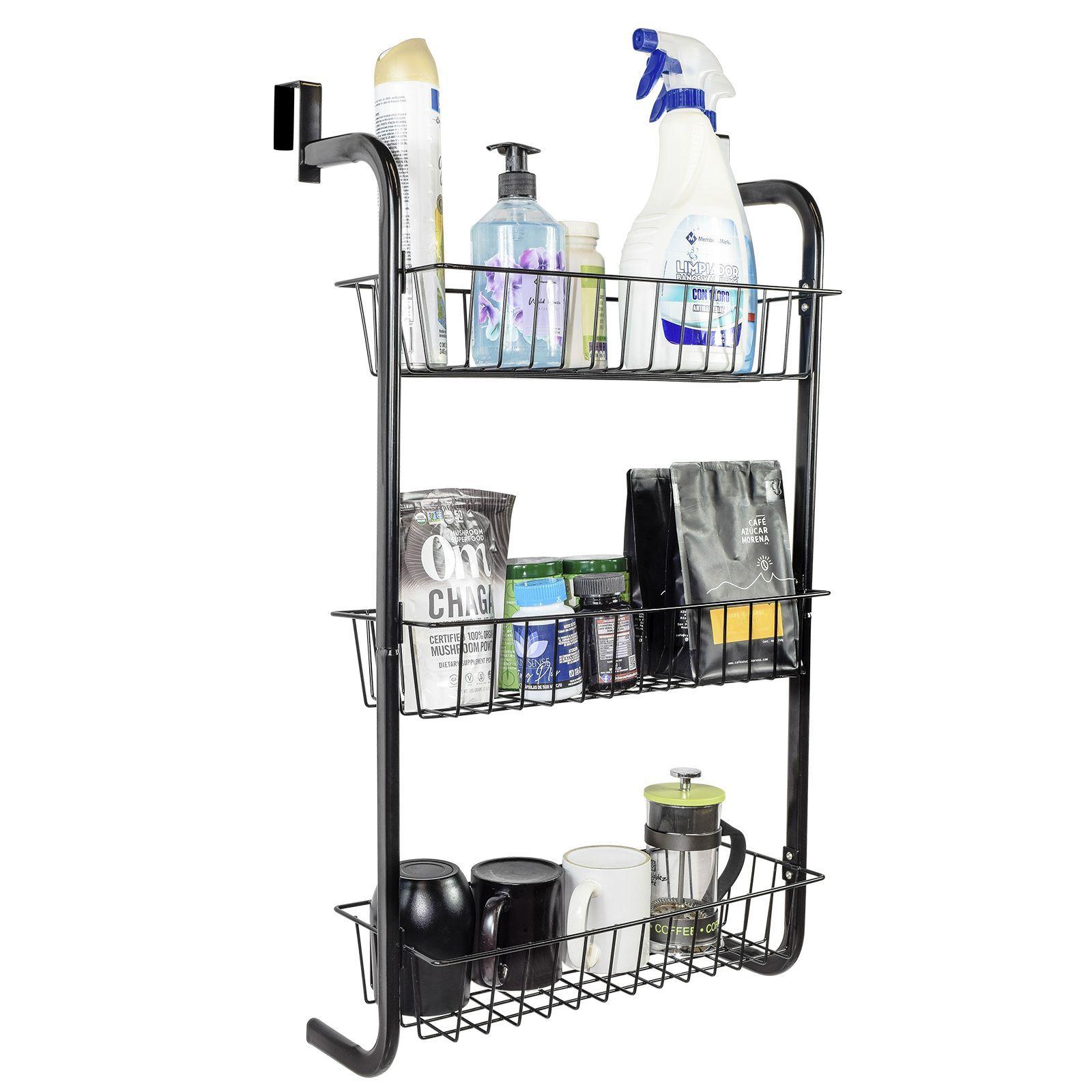 Repisa Colgante Áncora Organizador 3 Estantes Negro-4