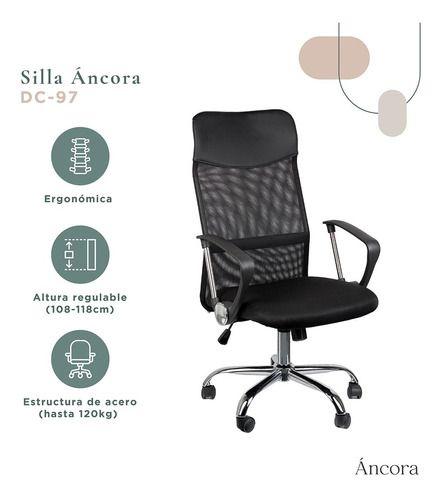Silla De Oficina Áncora Ergonómica Con Almohadón Cervical-6