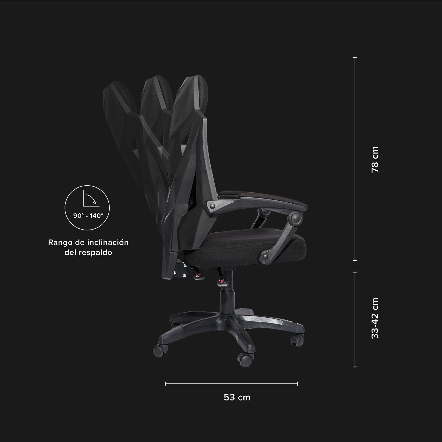 Silla Gamer Njoytech Titan Negra-4