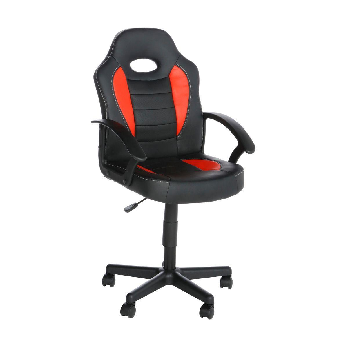 Silla Gamer De Escritorio Halten Negra Y Roja-1