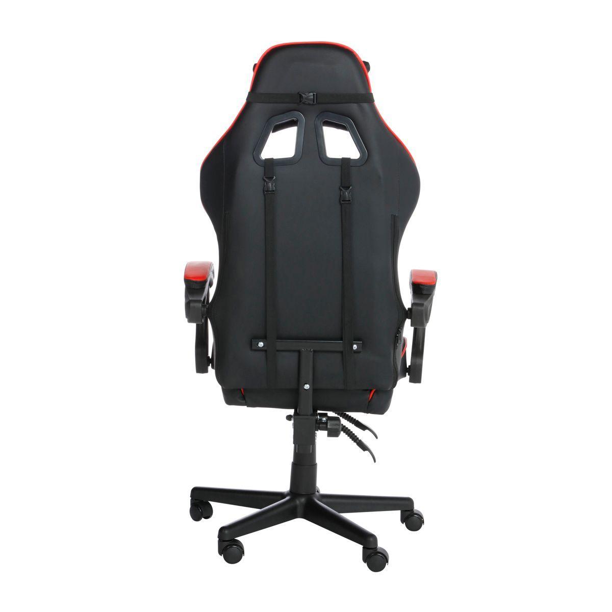 Silla Gamer De Escritorio Halten Ergonómica Negra Y Roja-3