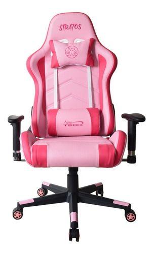 Silla Gamer Njoytech Stratos Rosada-0