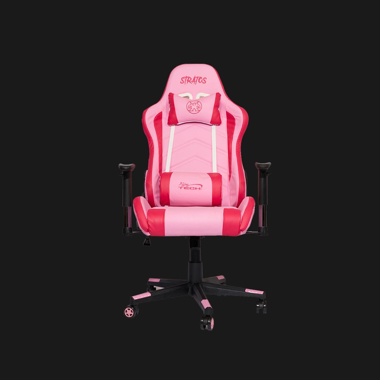 Silla Gamer Njoytech Stratos Rosada-1