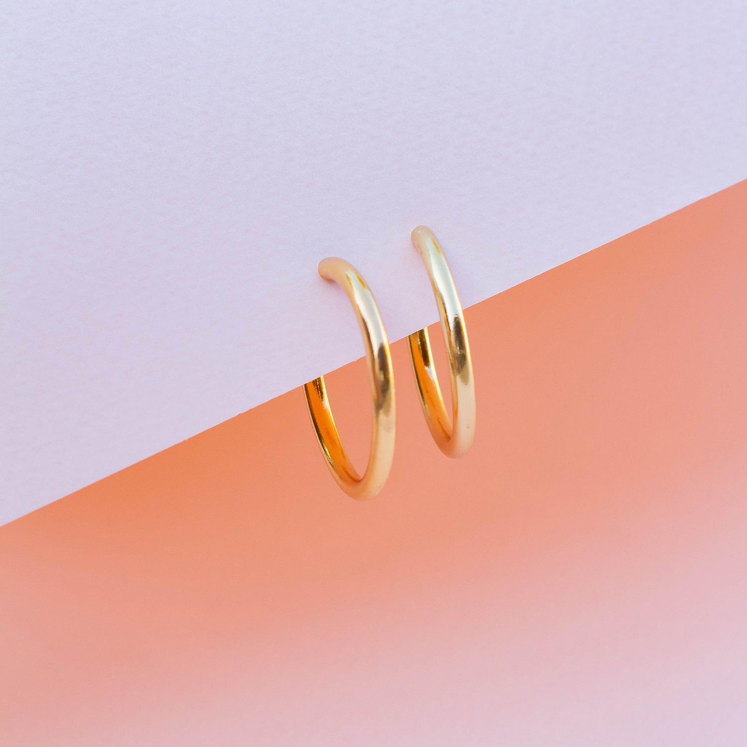 Argollas punta cuarzo cristal XL sin tope-1