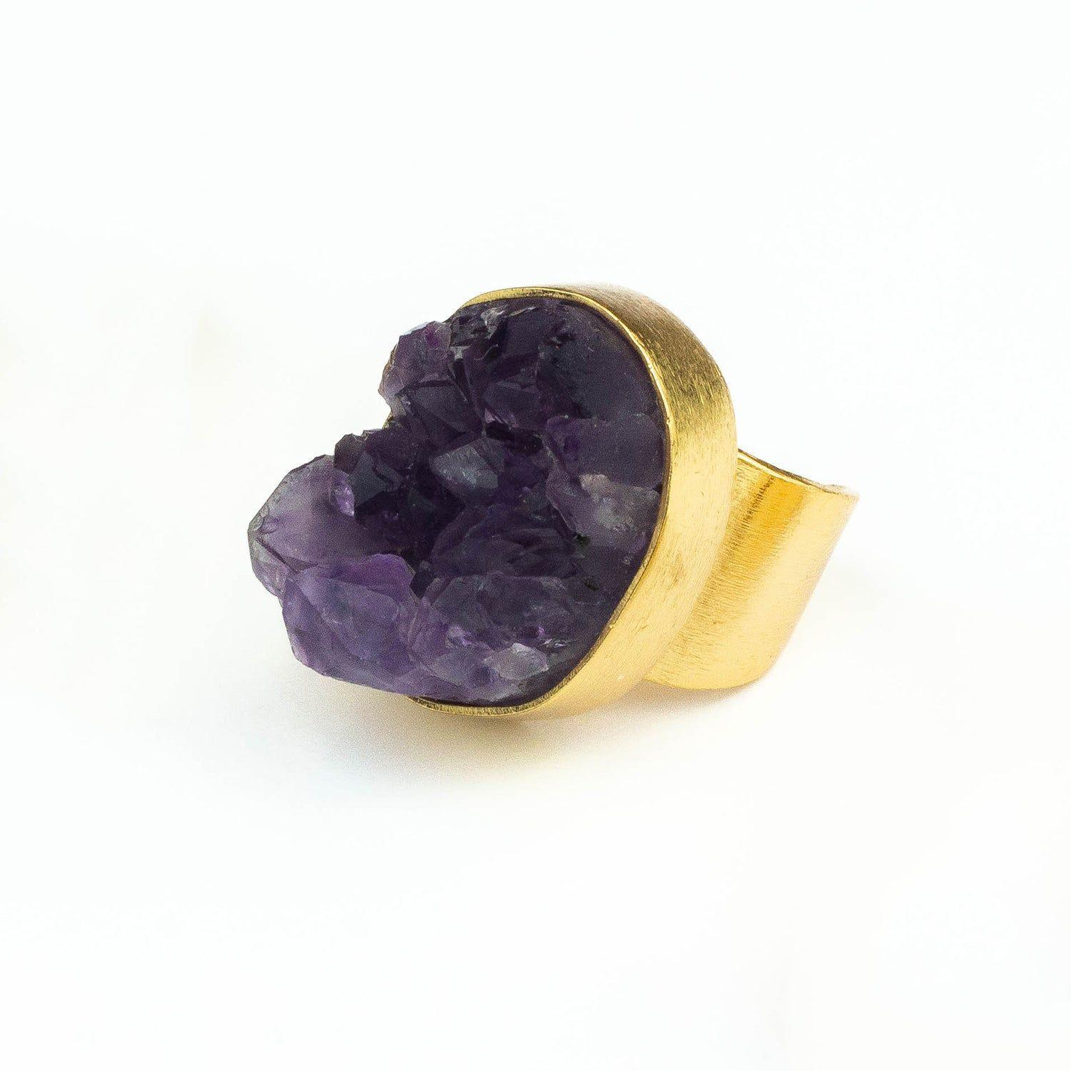 Anillo Drusa de Amatista-0