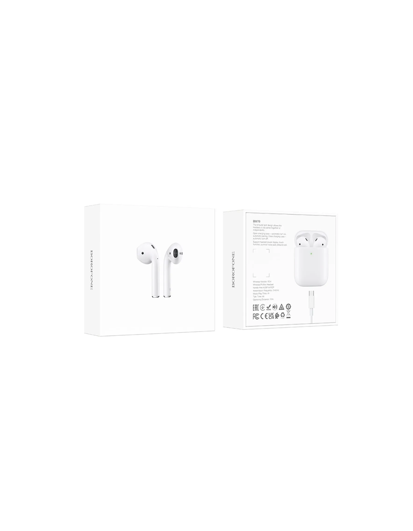 Aud fonos Bluetooth TWS Borofone BW93 ANC Blanco-3