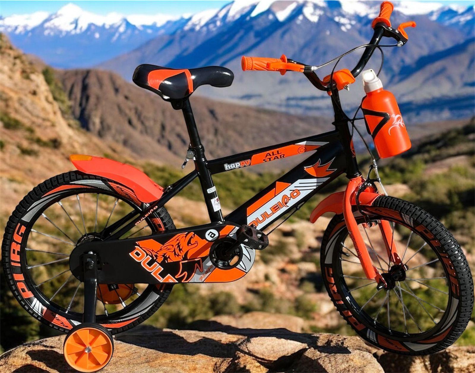 Bicicleta Para Niño Aro 16 Con Rueda De Aprendizaje Paseo Deporte Ciclismo-8