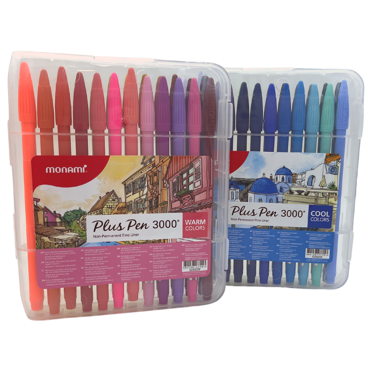 Set 48 Colores Monami Plus Pen 3000 Colores Calidos Y Frios-1
