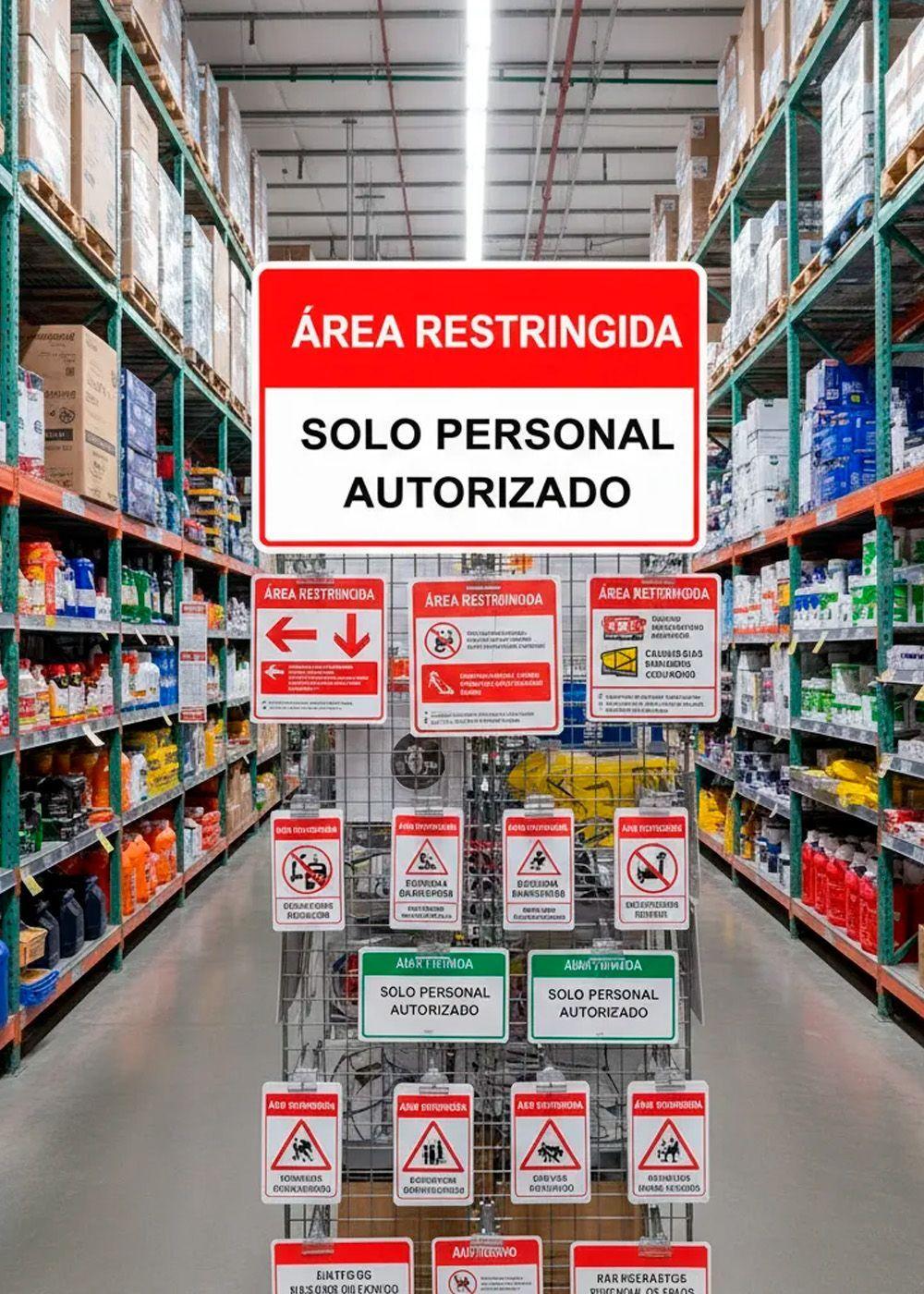AVISO ALUMINO 20X30 CMS AREA RESTRINGIDA-1