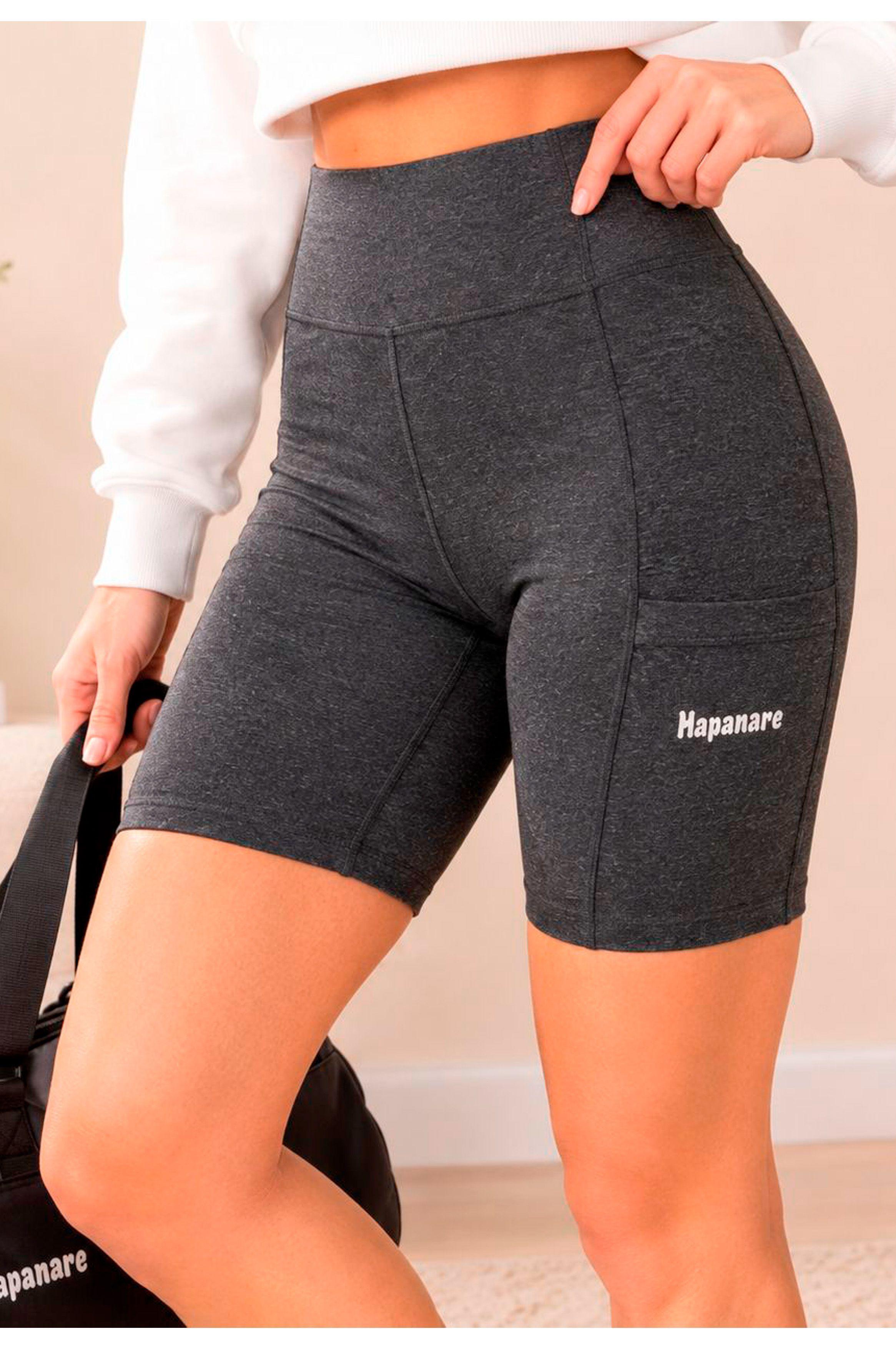 Calzas Corta Lycra Suplex con bolsillo para celular corte alto-2