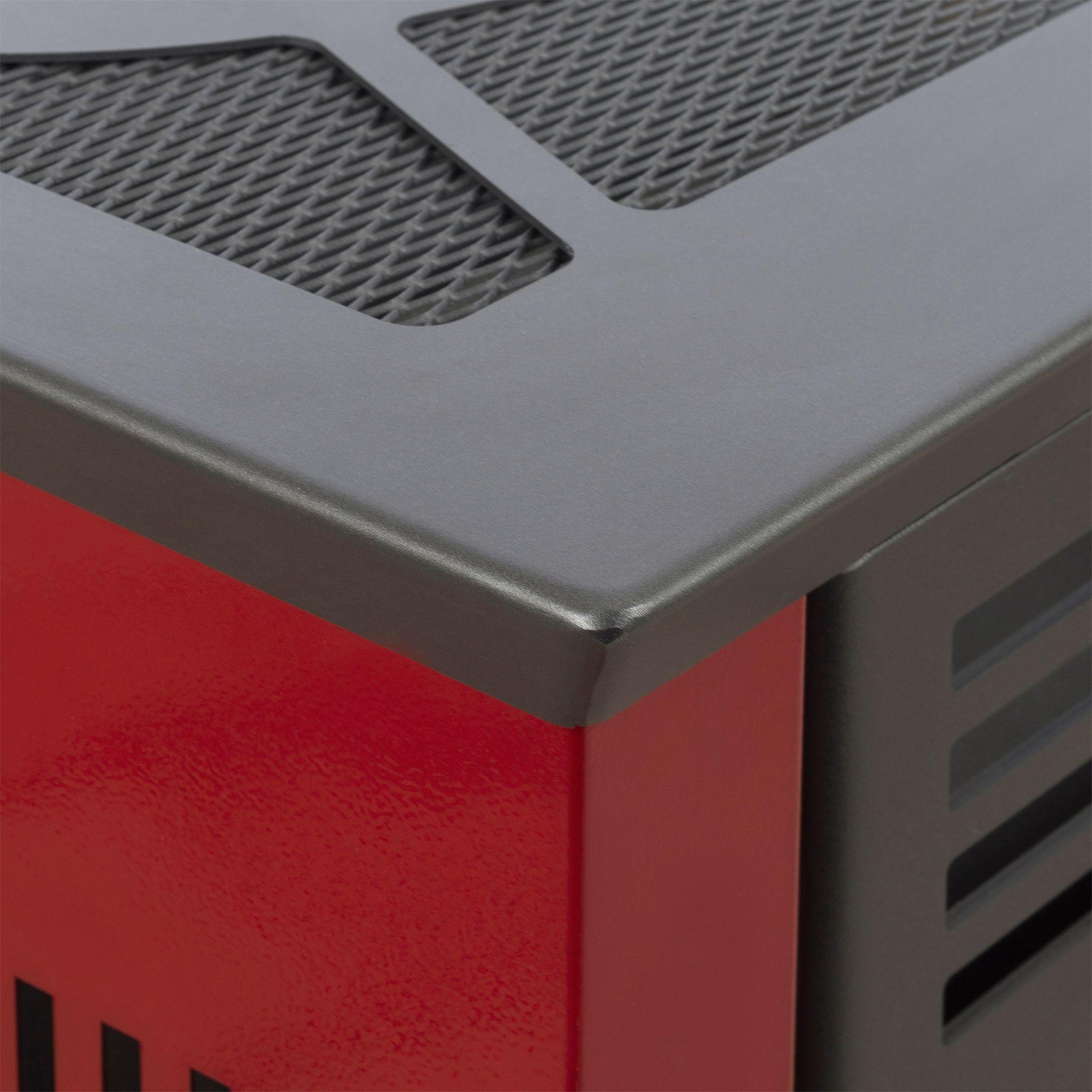 COMBO CALEFACTOR A PELLET ITALY 8100 ROJO AMESTI+KIT PELLET MURO-3
