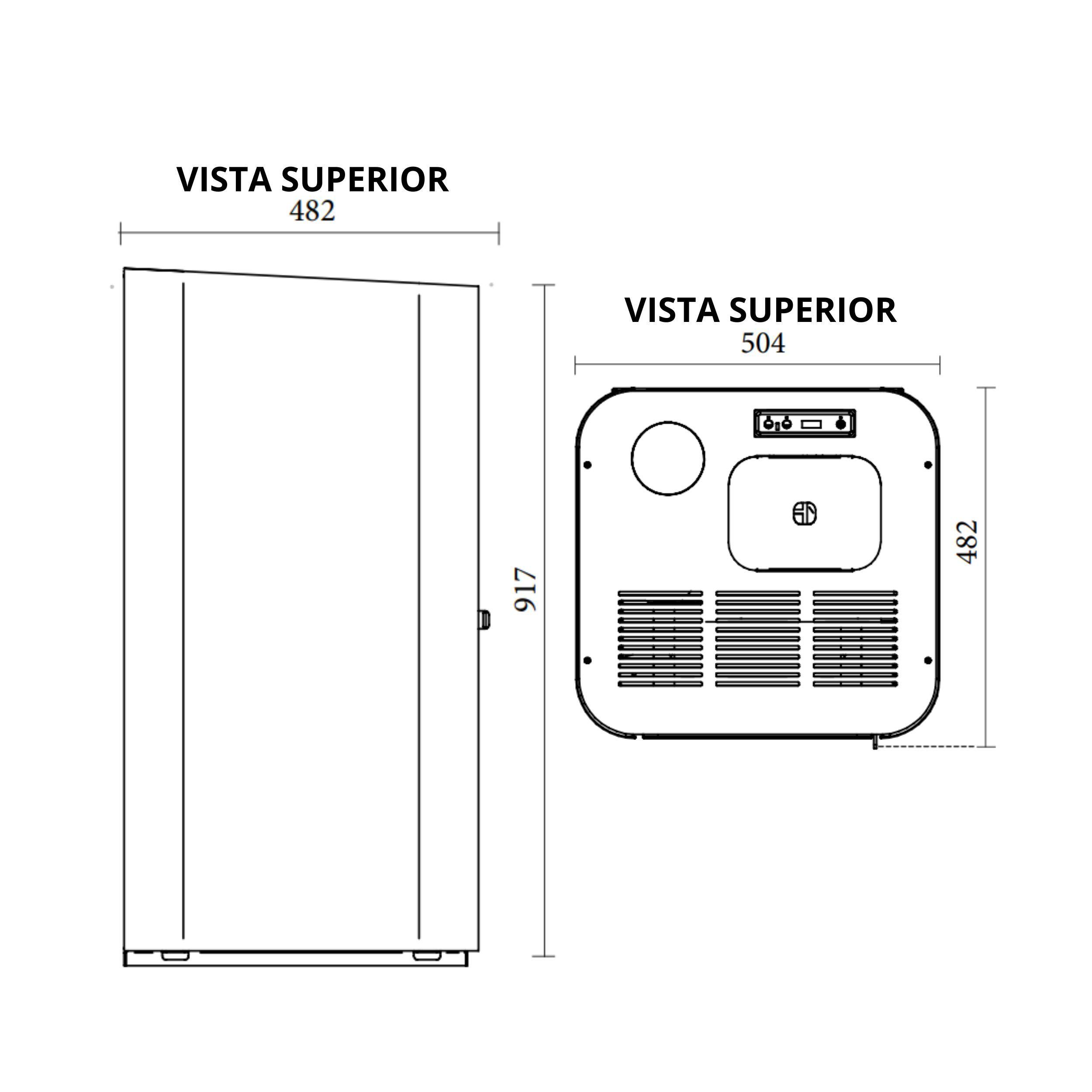 Calefactor a Pellet Milano Blanco Amesti-2