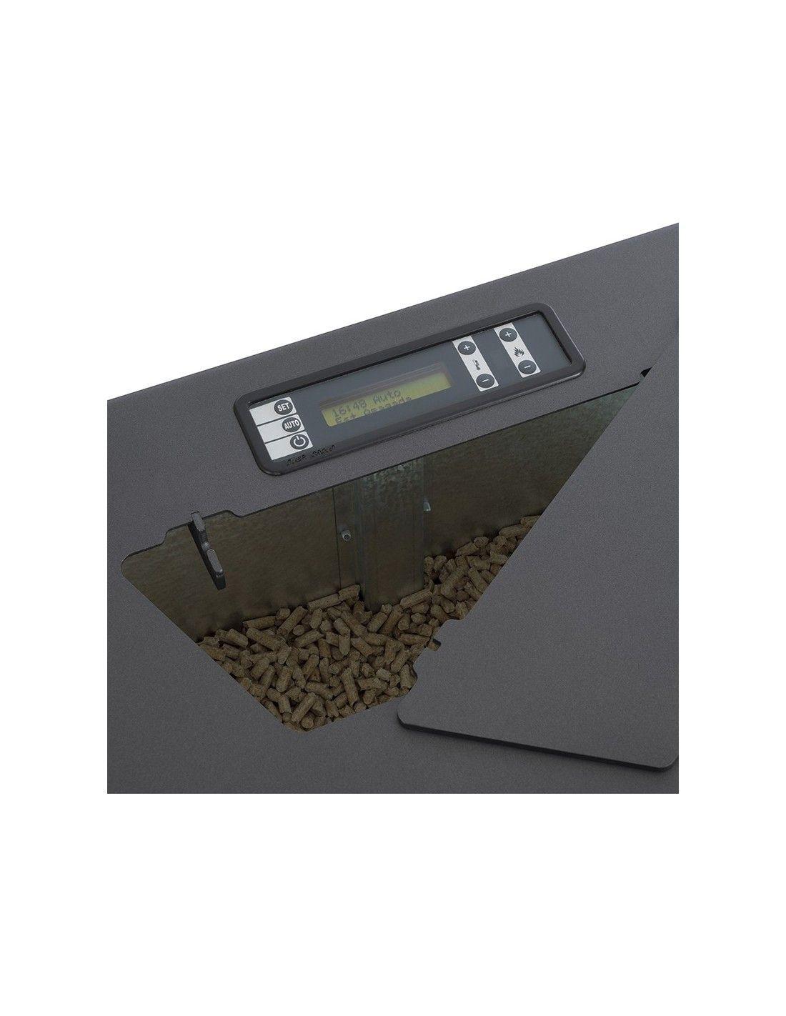 COMBO CALEFACTOR A PELLET ITALY 8100 NEGRO SAT AMESTI +KIT PELLET MURO-6