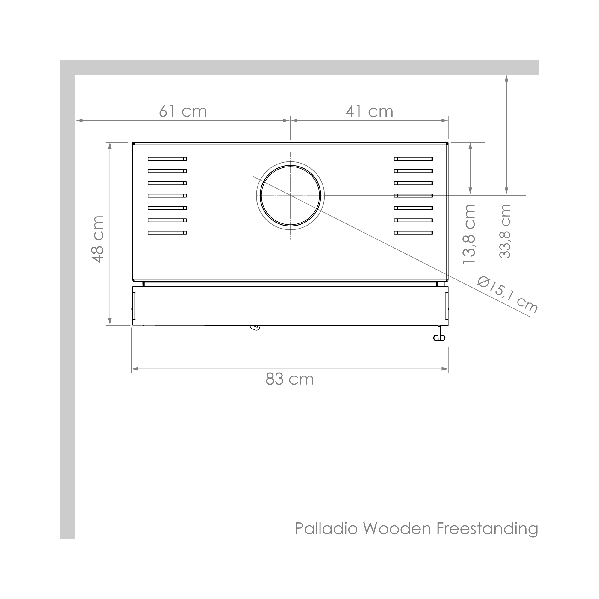 Chimenea a leña Amesti Palladio Wooden-2