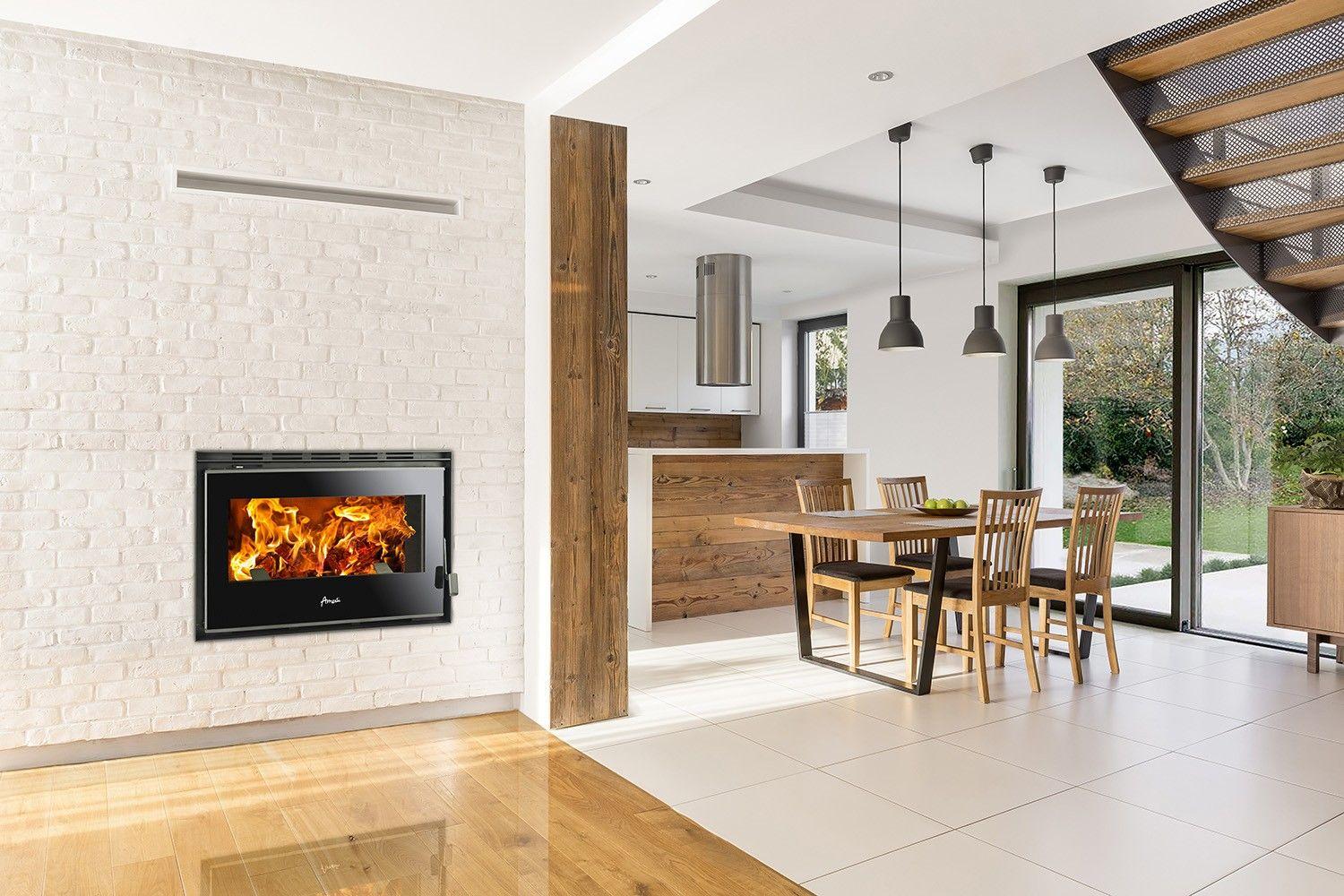 Chimenea a leña Amesti Inserto 800 palladio-1