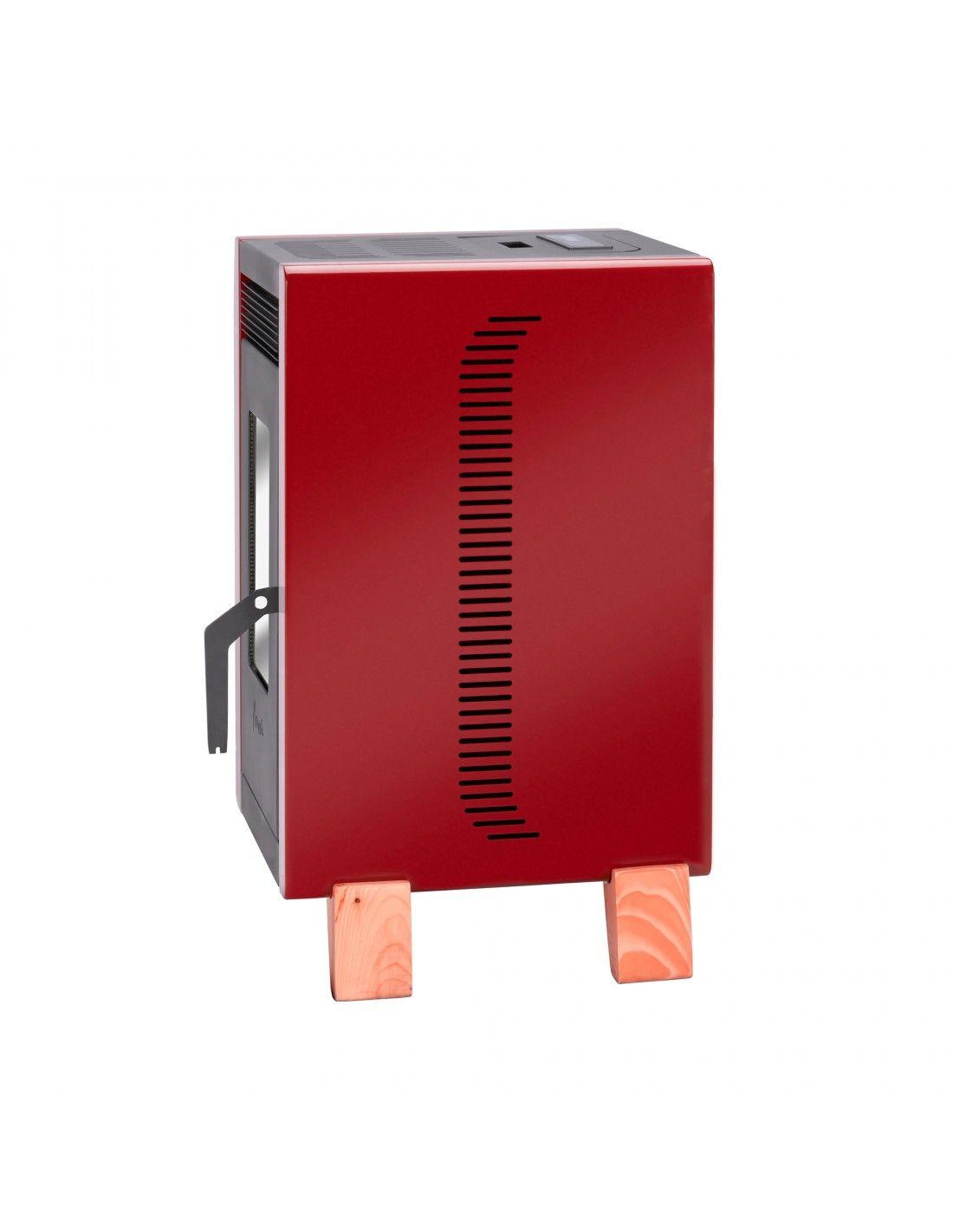 Estufa a pellet Bambu 6000 roja Amesti-4