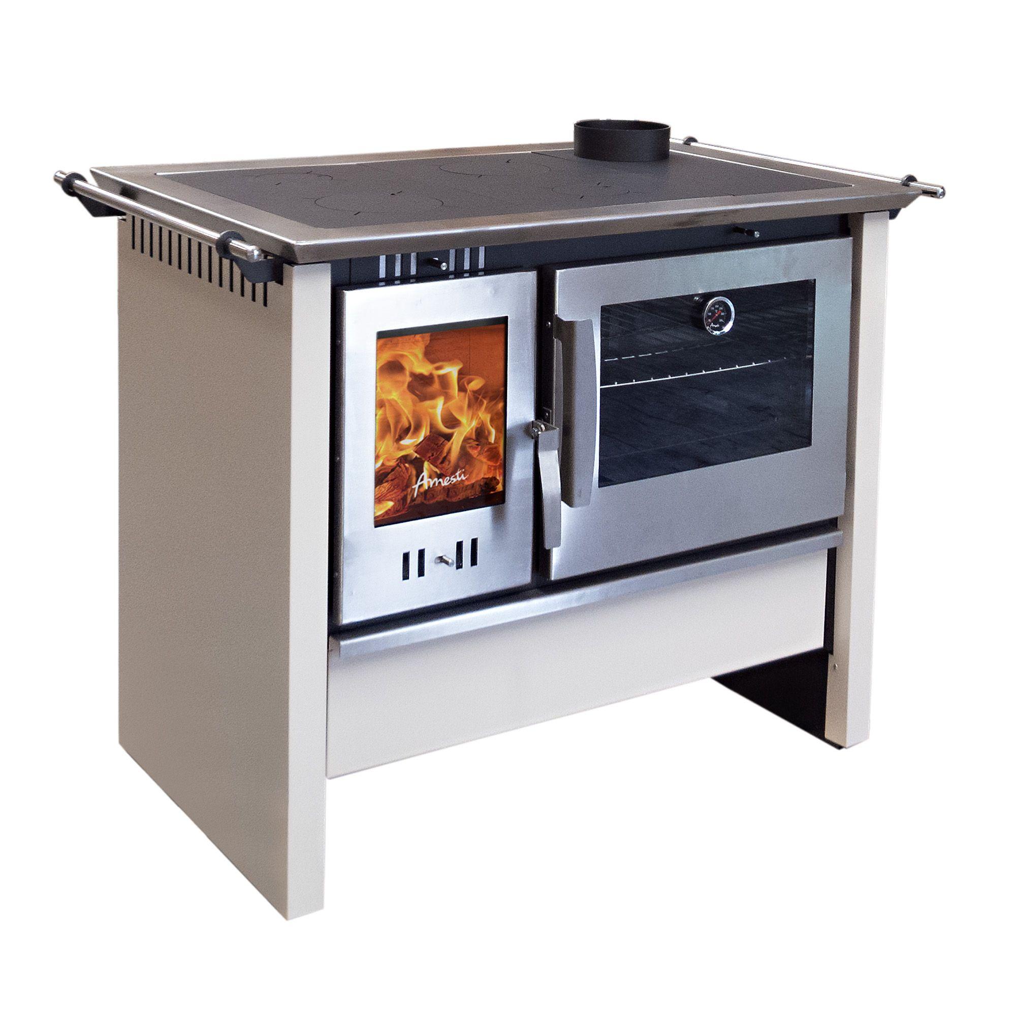 Cocina a leña Allegra XL Blanco Amesti