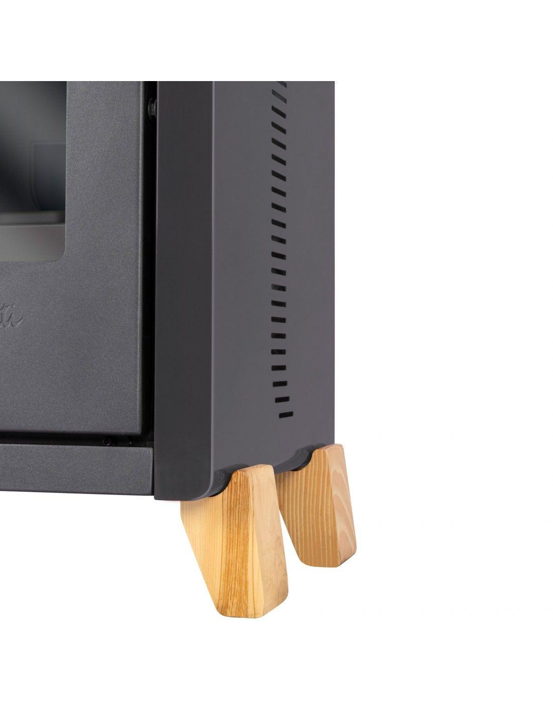 Estufa a pellet Bambu 6000 Negro Amesti-2