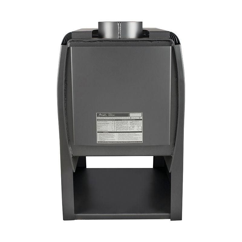 CALEFACTOR A LEÑA NORDIC 350 + KIT INSTALACION LEÑA 5" -2