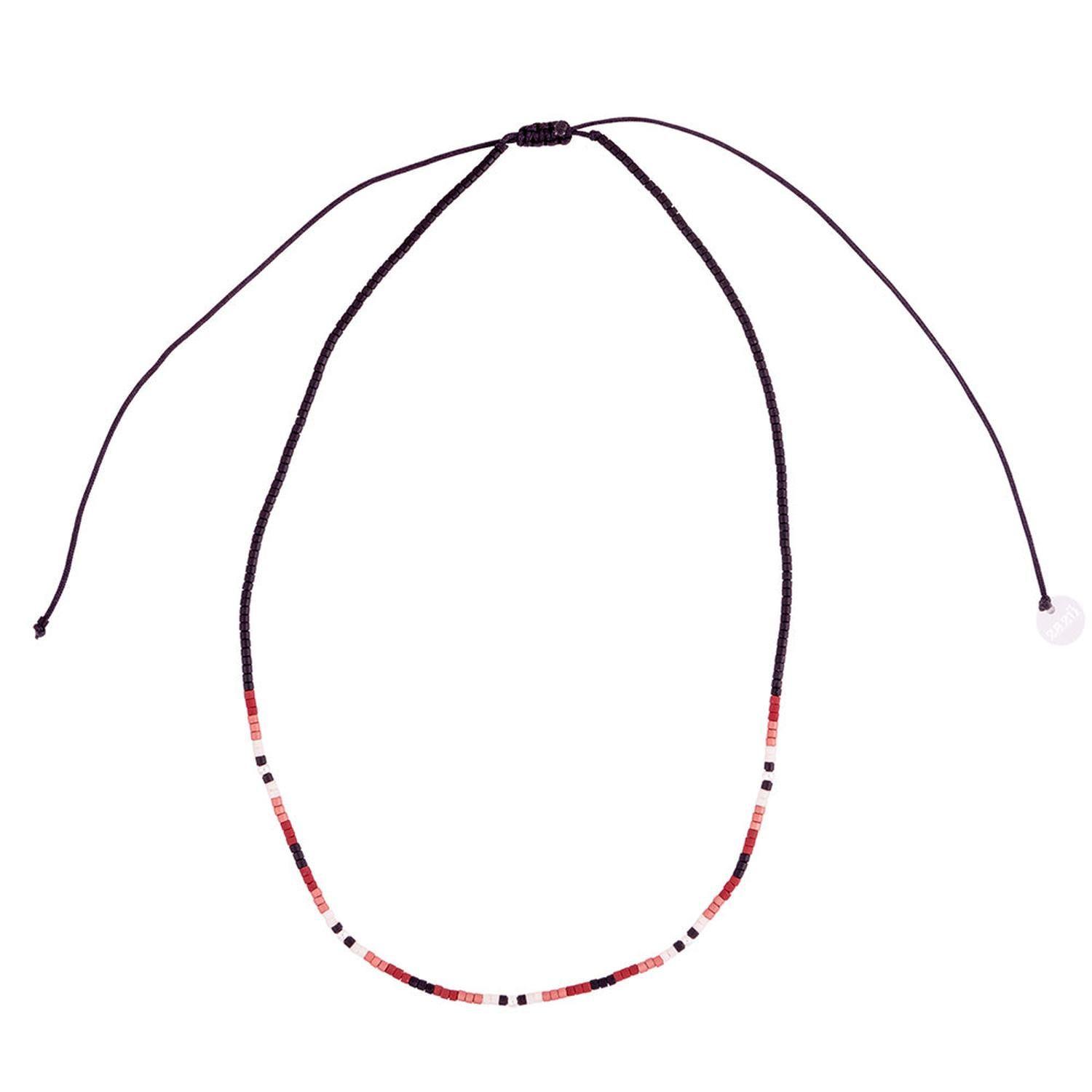 Choker Chenoa Tierra con Mostacillas de Plata-2