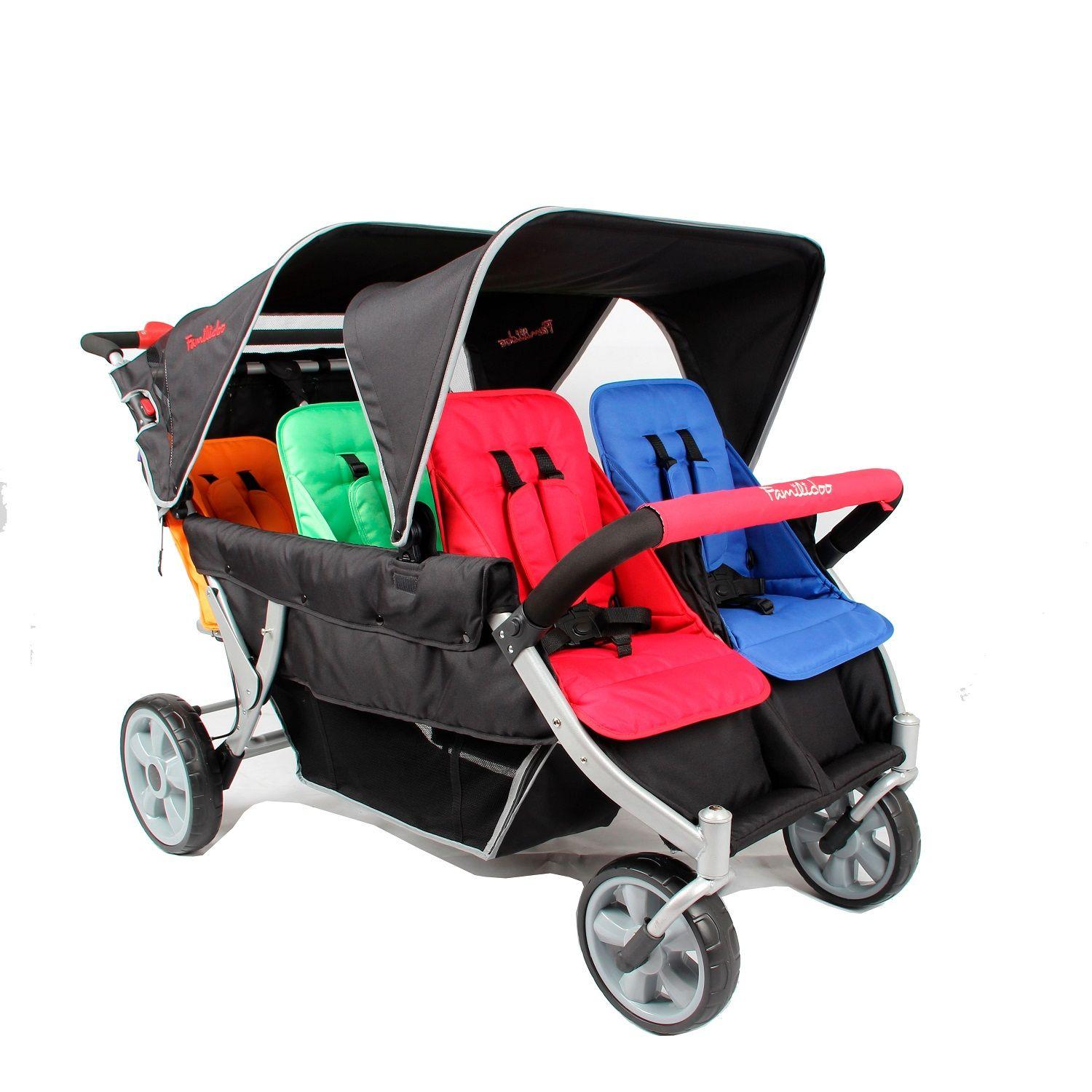 Coche De Paseo Y Evacuación Plegable Para 6 Niños-0