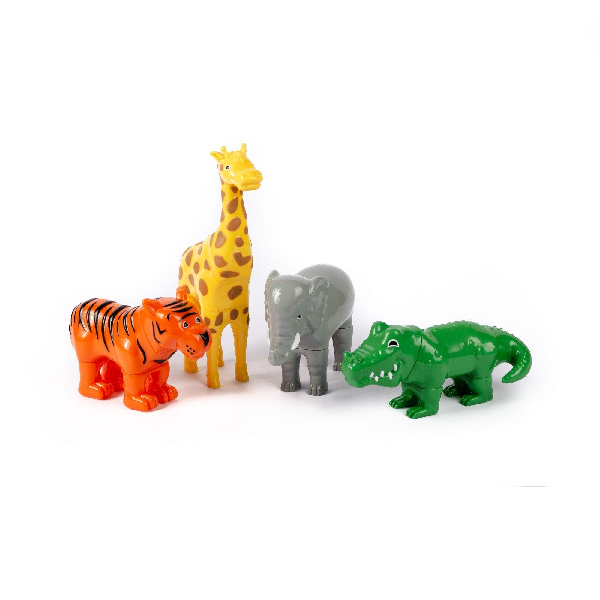 Set 4 Animales De La Jungla Magnéticos-0
