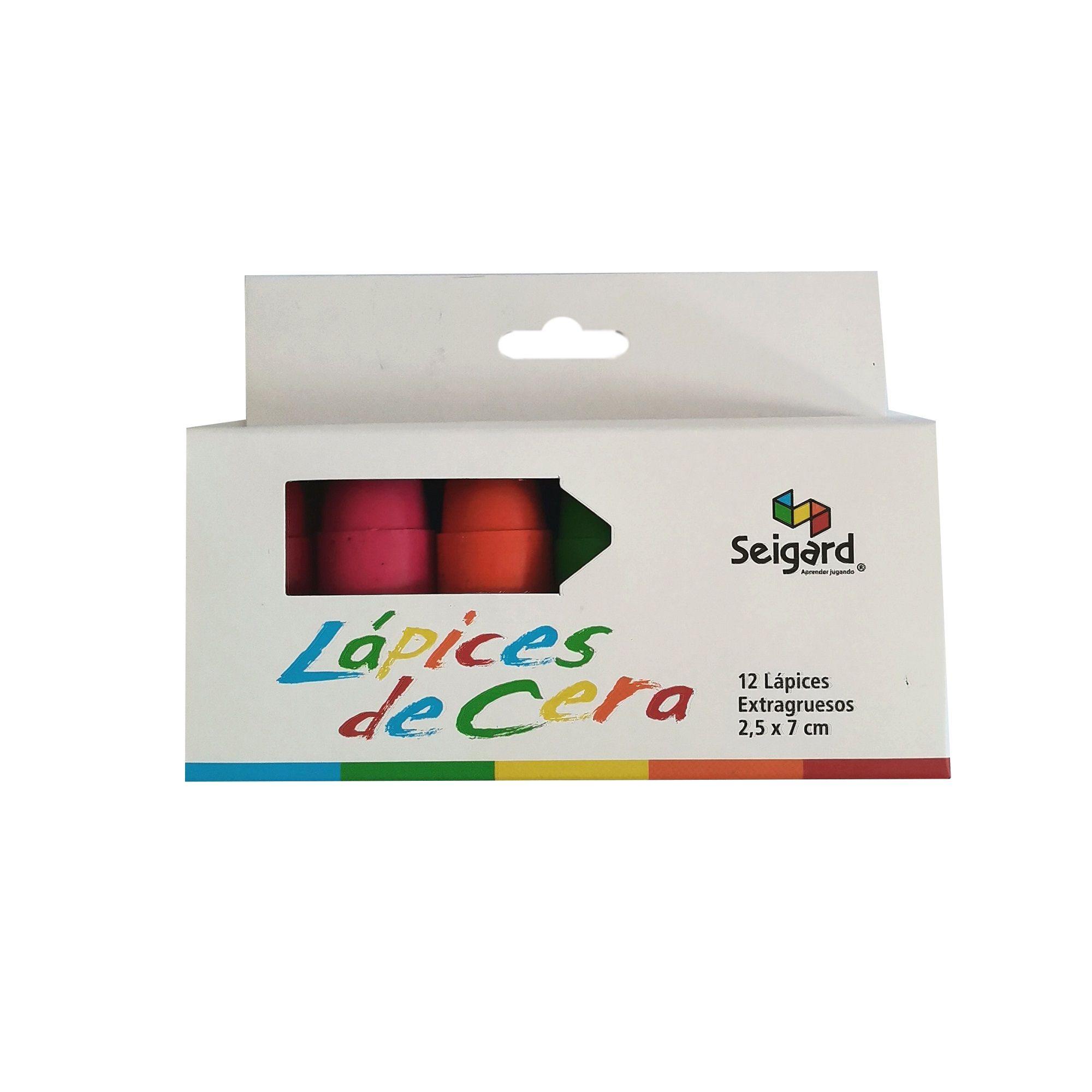 Lápices De Cera Jumbo 12 Colores-1