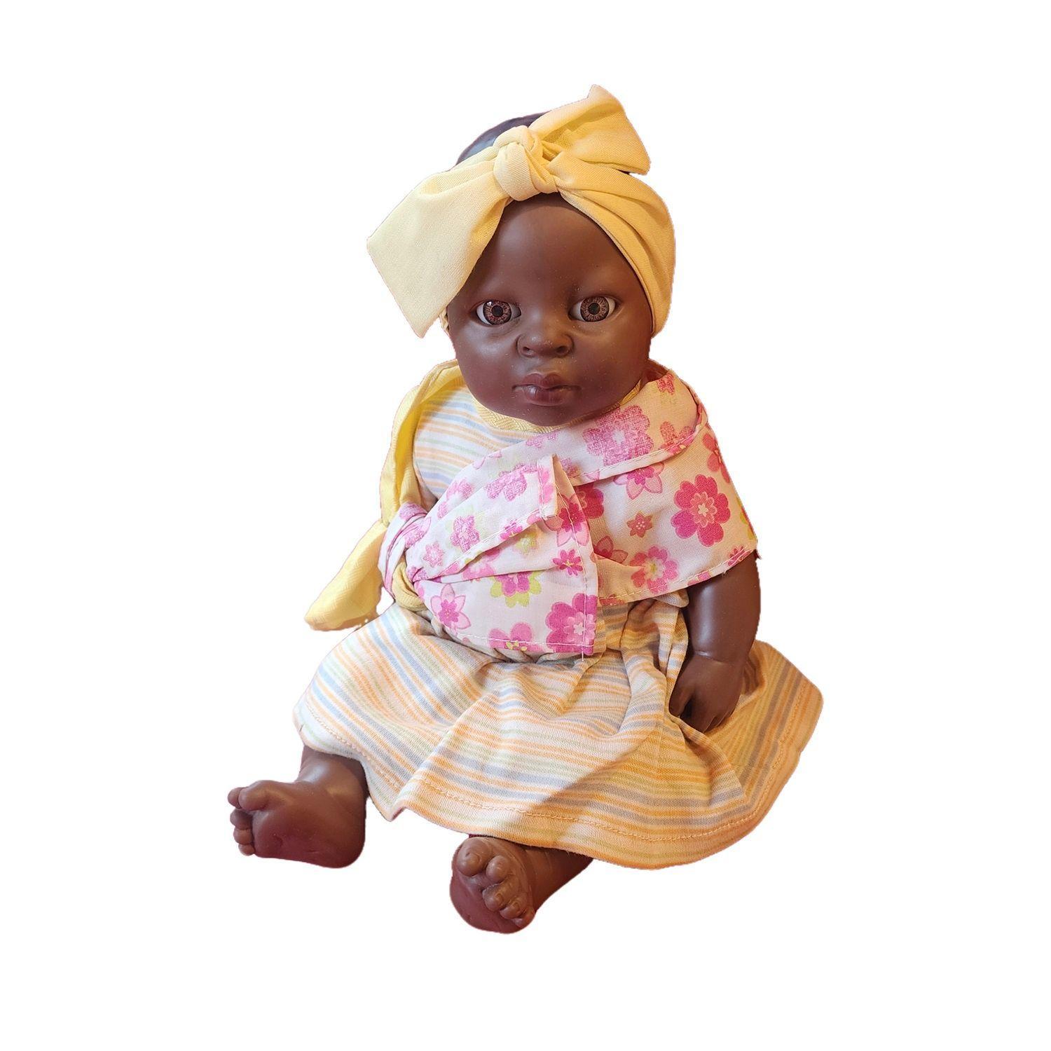 Muñeca Tez Morena 38 cm. Vestida-1