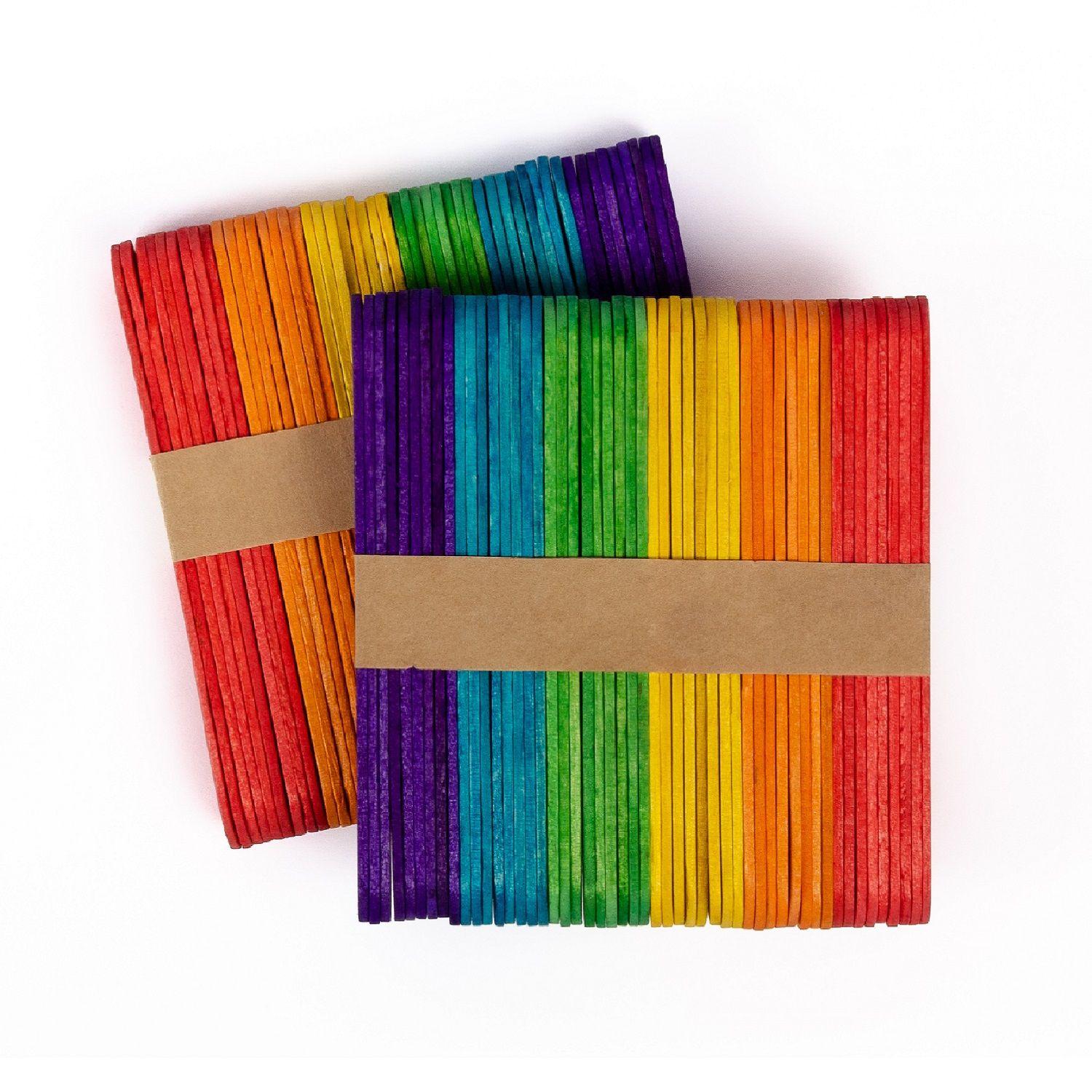 Set 100 Palos De Helado Jumbo Colores-0