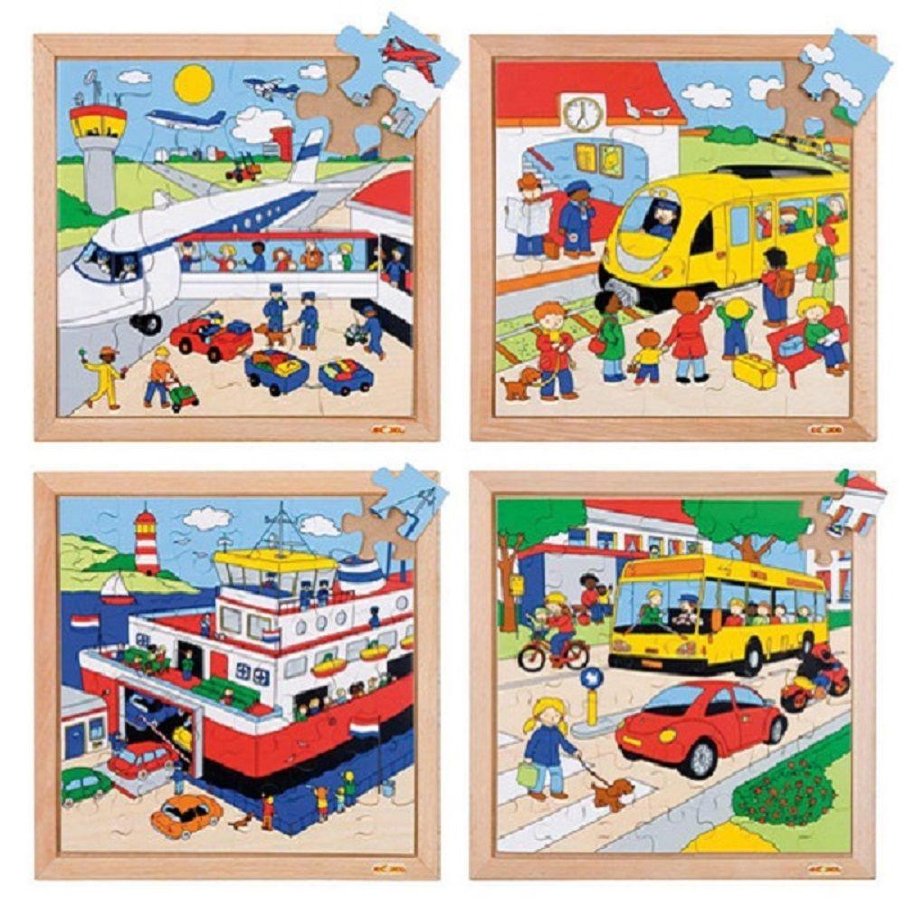 Set 4 Puzzles Transporte-0