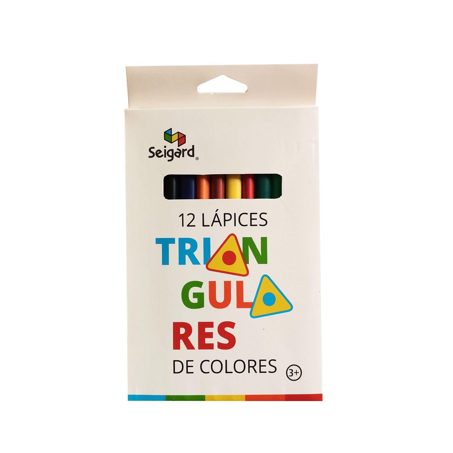 Set De 12 Lápices Triangulares Jumbo Colores-2