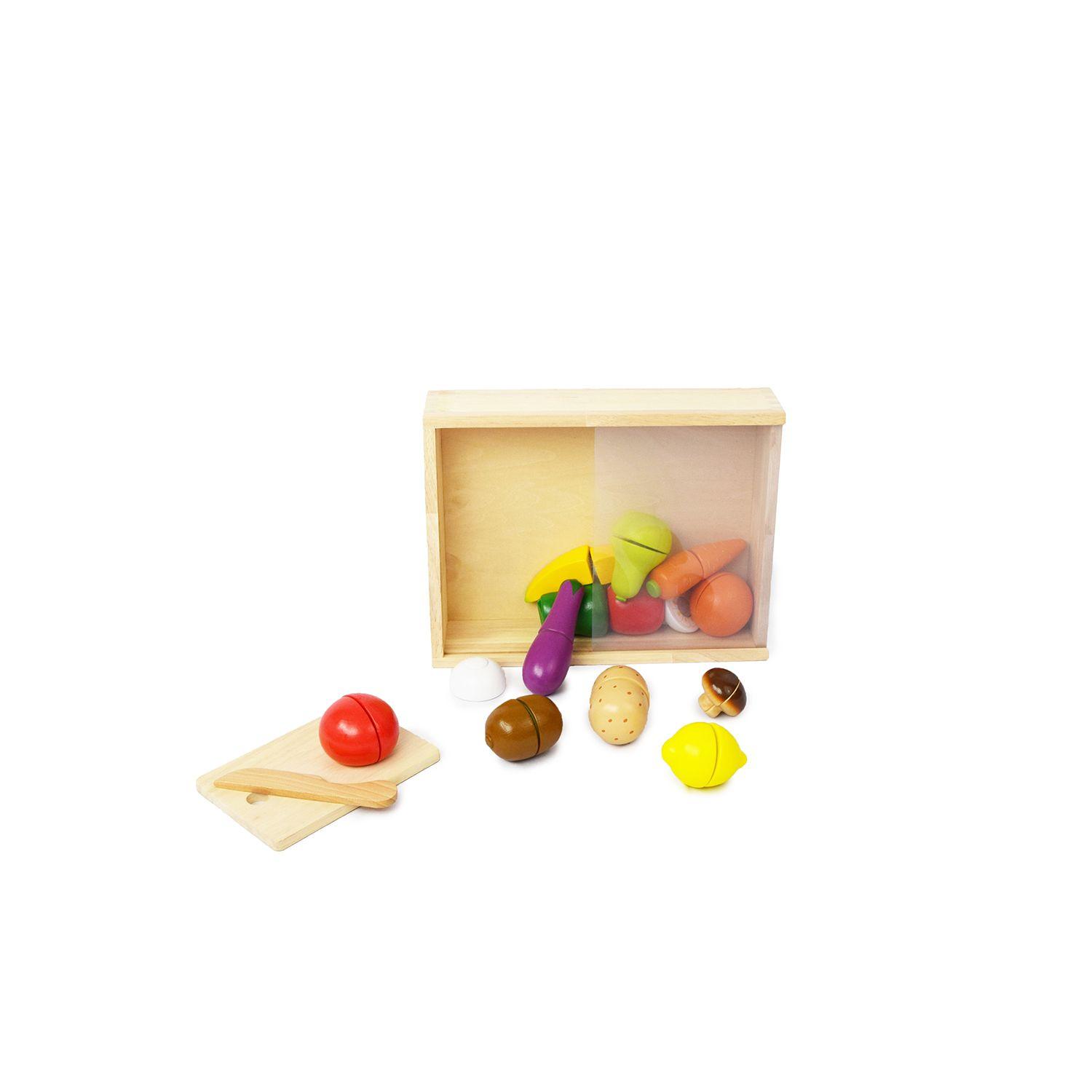 Caja De Frutas Y Verduras De Madera Con Velcro-2