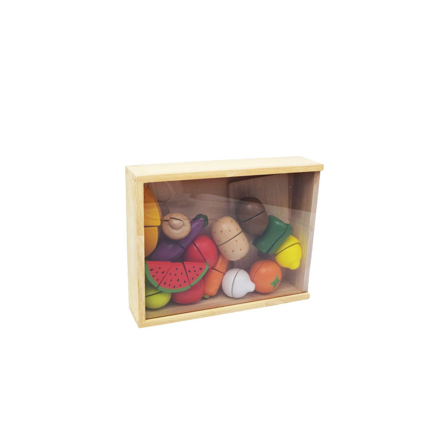 Caja De Frutas Y Verduras De Madera Con Velcro-5