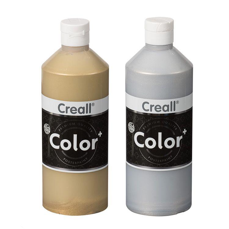 Set Pinturas Al Agua Oro Y Plata-2