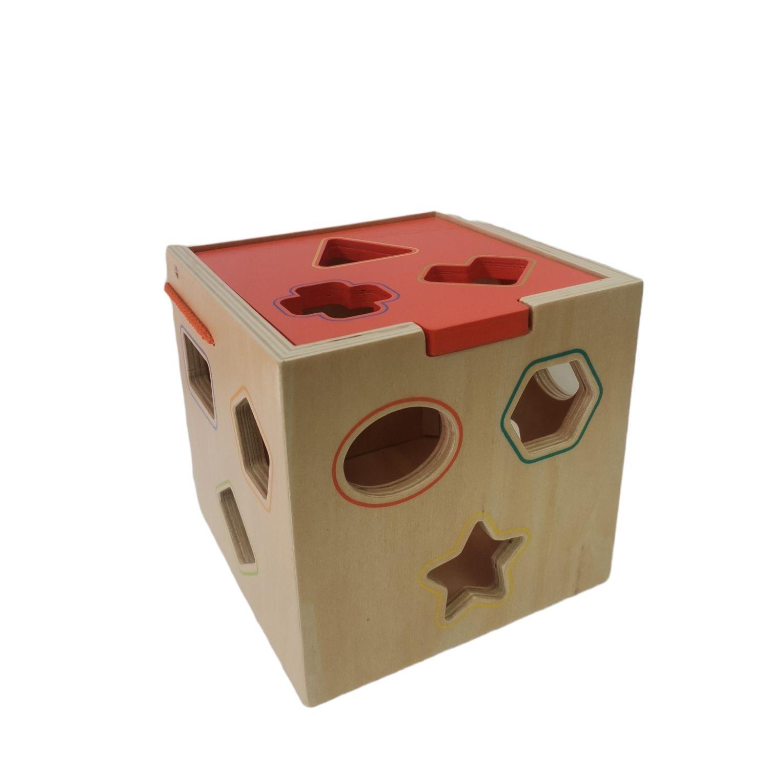 Cubo De Encaje de Madera-2