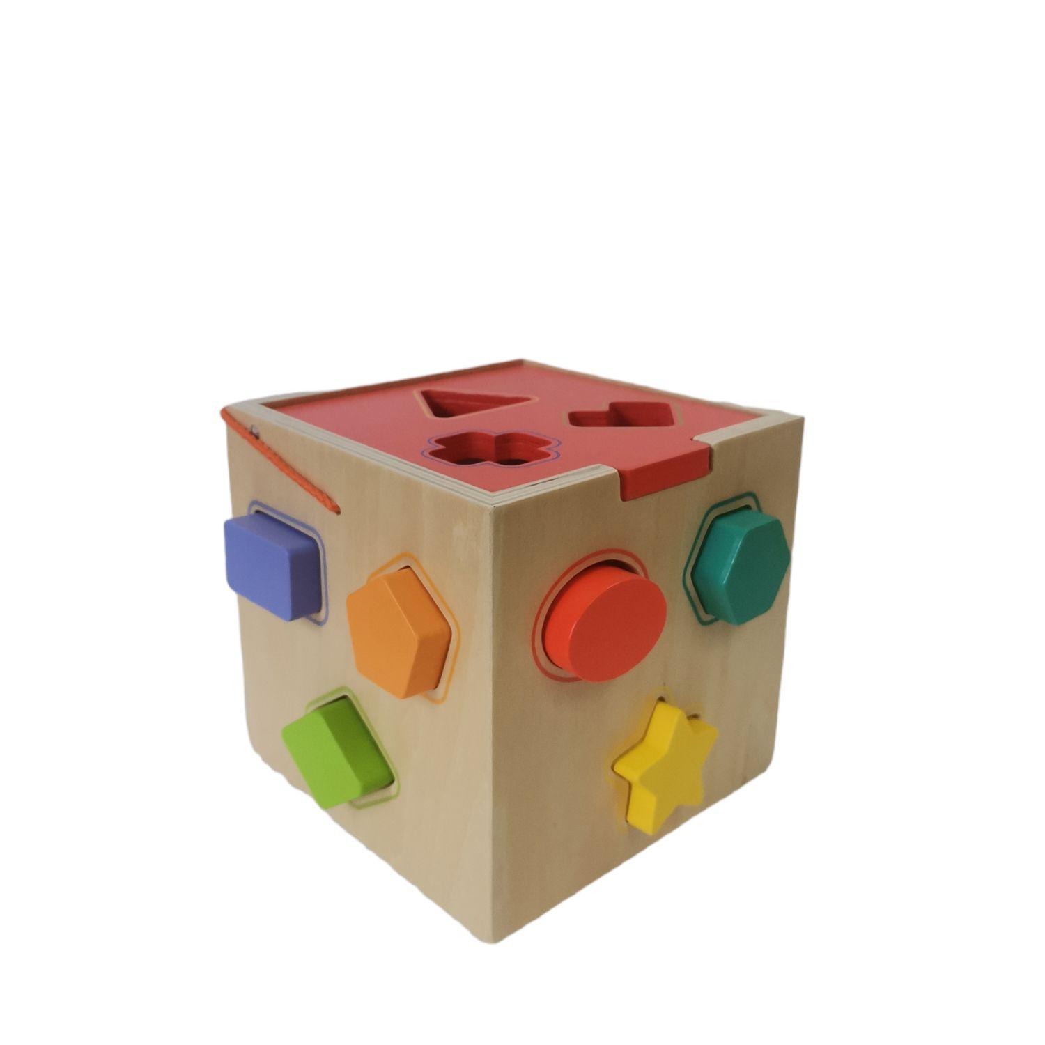 Cubo De Encaje de Madera-4