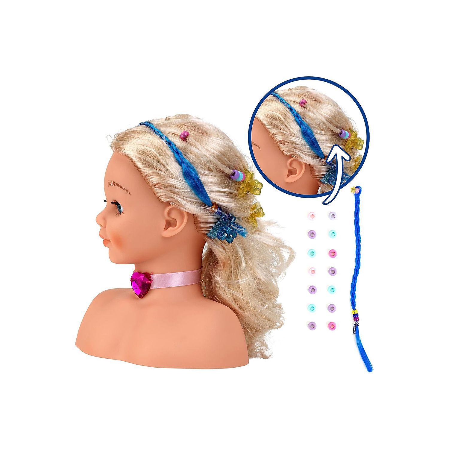 Muñeca con set de belleza para peinar y maquillar-4