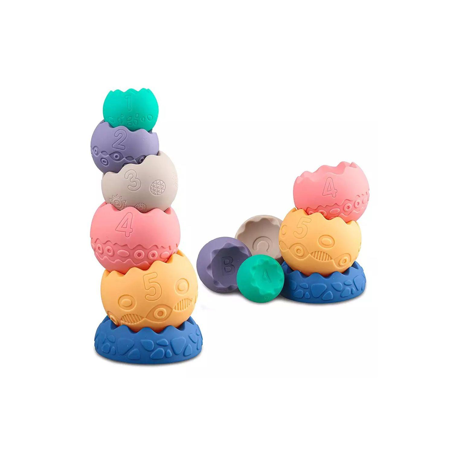 Juego Apilable De Goma 6 Unidades-0