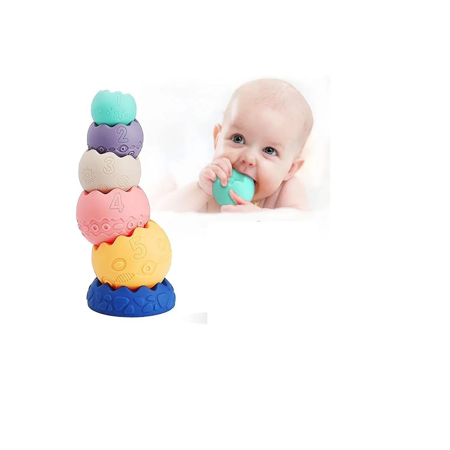 Juego Apilable De Goma 6 Unidades-1