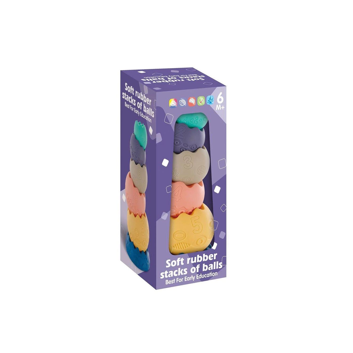 Juego Apilable De Goma 6 Unidades-2